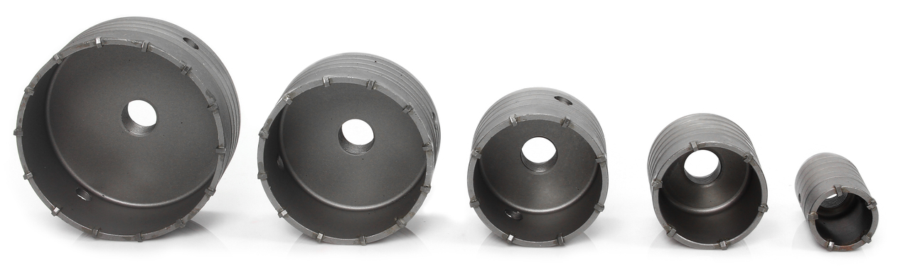 MAR-POL M22582 Korunkové vrtáky vykružováky do betonu SDS+ 40-120mm sada 6ks