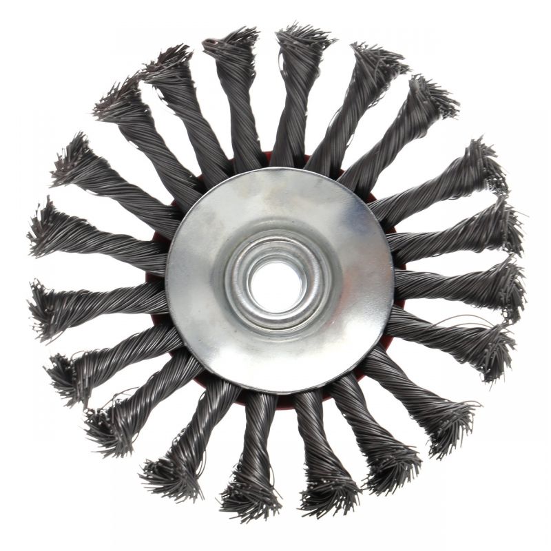 Kraft&Dele KD10985 Drátený rotační kartáč, pletený 4" 100mm na brusku