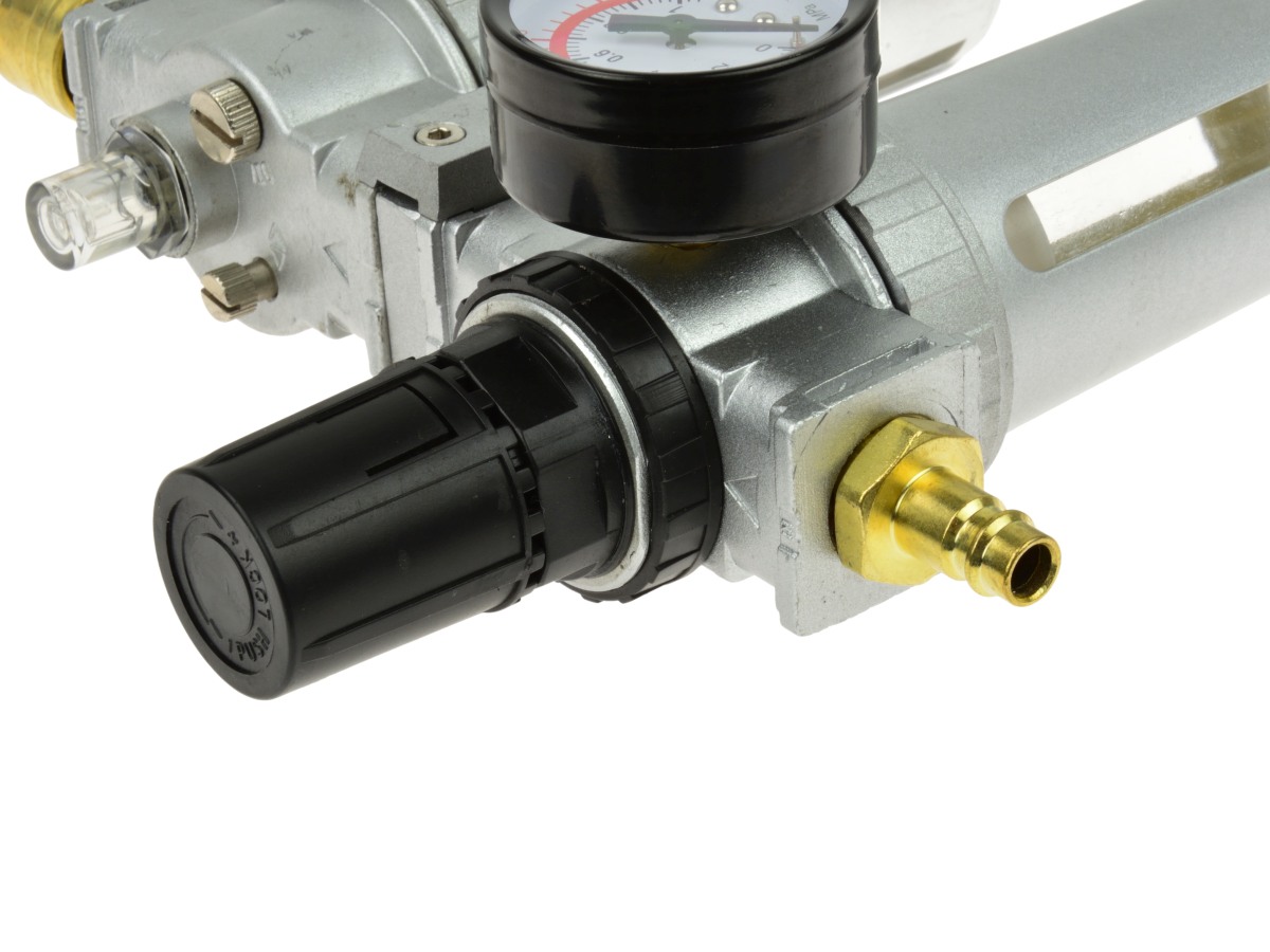 GEKO G03161 Regulátor tlaku vzduchu filtr přimazávač odlučovač 1/2"dvojitý