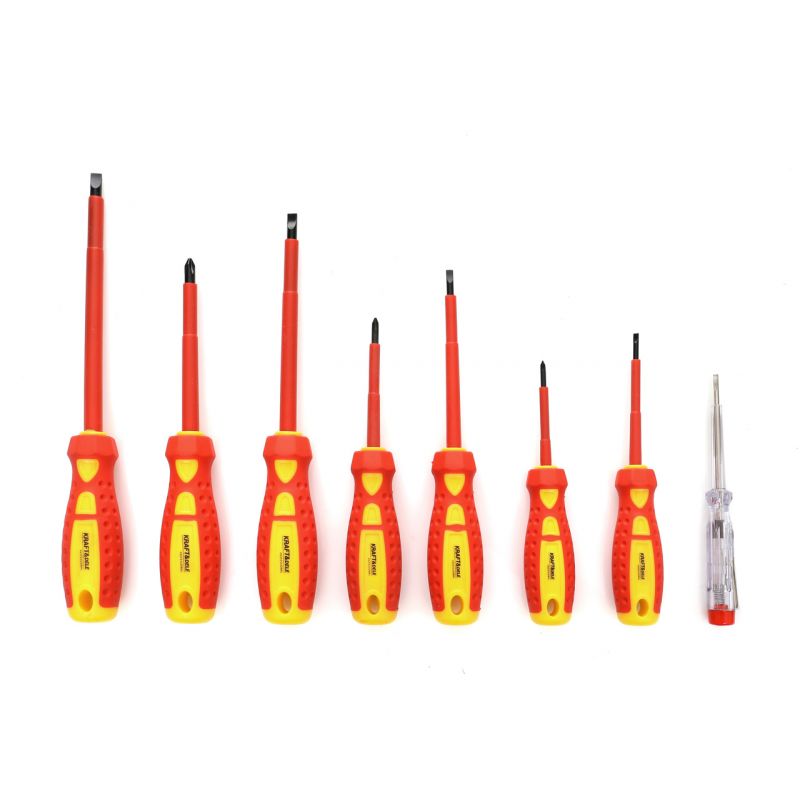 Kraft&Dele KD10906 Šroubováky 8 ks sada zkoušečka 100-250V