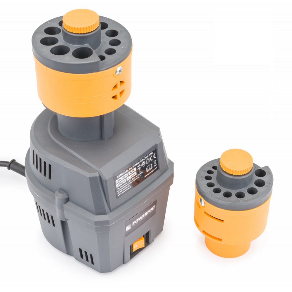 POWERMAT PM-ODW-90M Elektrická ostřička vrtáků 3-16mm 90W 2 výměnné hlavice