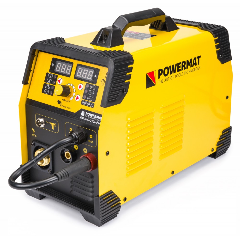 Powermat PM-IMG-220L-PRO INVERTOROVÁ SVÁŘEČKA MIG MAG TIG MMA 220A 5 kotoučů na kov