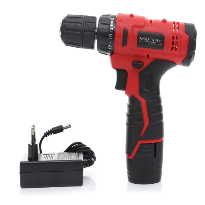 Kraft&Dele KD1567 Aku vrtací šroubovák vrtačka LED 10,8V Lion 1,3Ah