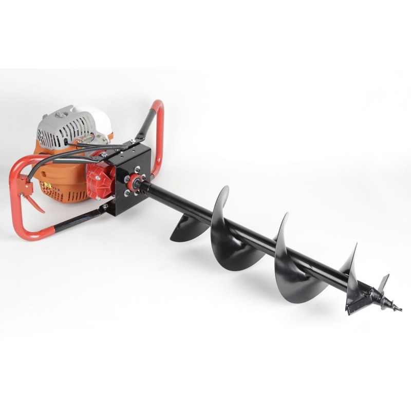 MOTOROVÝ ZEMNÍ PŮDNÍ VRTÁK, vrtáky-150,200,250mm + ochranný štít GD570