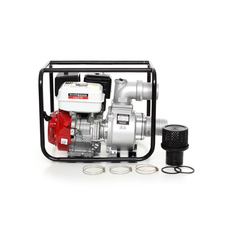 KRAFT&DELE KD770 Čtyřtaktní motorové čerpadlo, výstup 2"/50mm 5,5HP/4,1kW