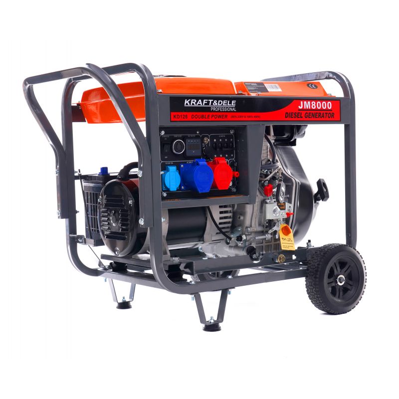 KRAFT&DELE KD126 ELEKTROCENTRÁLA GENERÁTOR PROUDU Diesel 8KW 230/380V AVR
