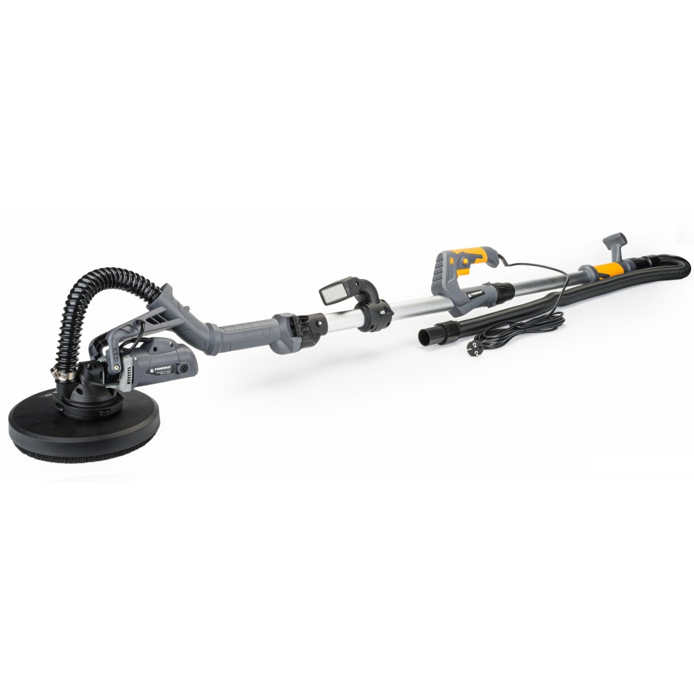 POWERMAT PM-DG-1450DL Bruska teleskopická na omítku sádrokarton 1450W LED 2v1 sada