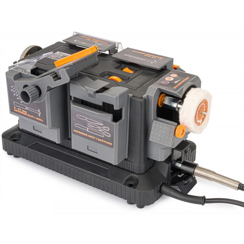 POWERMAT PM-OWF-200T Multifunkční elektrická ostřička vrtáky nůžky dláta 200W