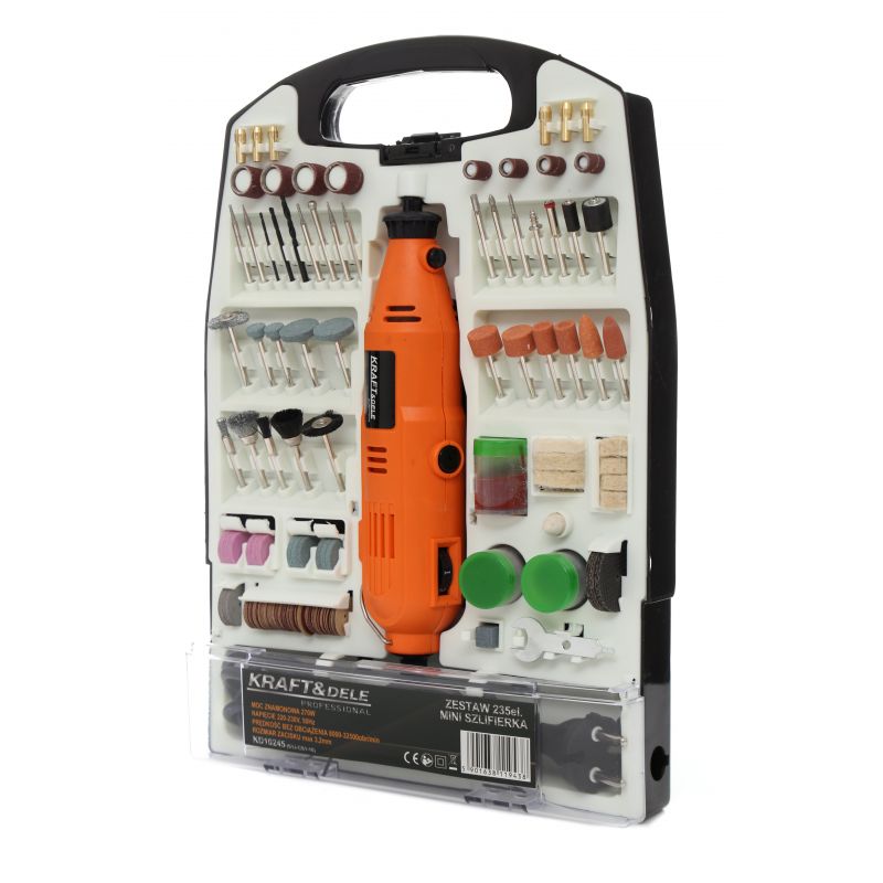 KRAFT&DELE KD10245 Přímá mini bruska 270W 235ks