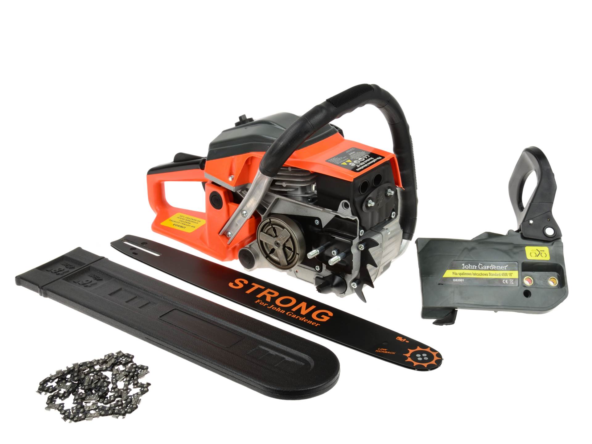 GEKO G82001 2,3HP / 1,7kW MOTOROVÁ ŘETĚZOVÁ PILA benzínová 43cm3 45cm 2x olej