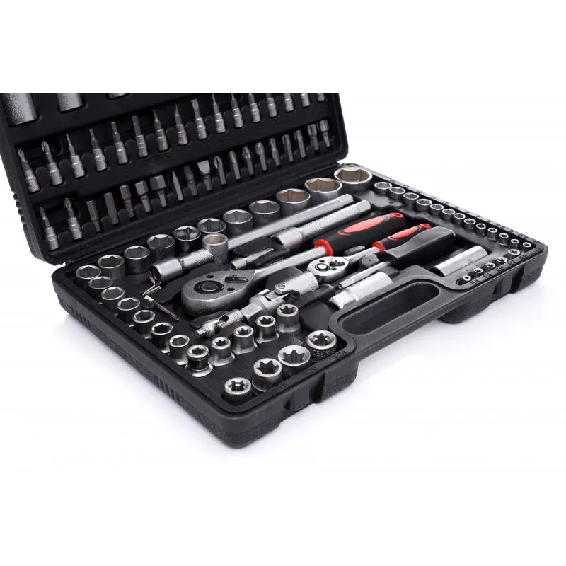 KRAFT&DELE EC303 Gola sada 108ks 1/4" 1/2" klíče, nástrčné hlavice, bity, ráčna