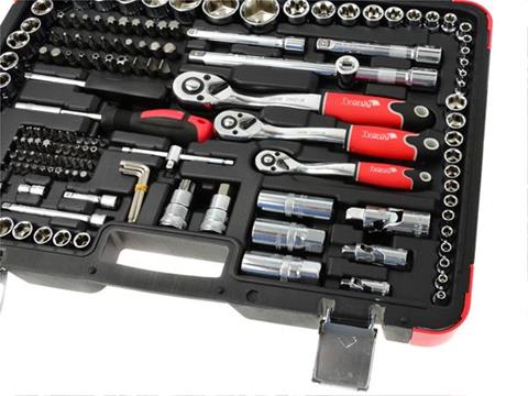 GEKO T00103 Gola sada 216ks 1/4" 3/8" 1/2" nástrční klíče hlavice ráčna