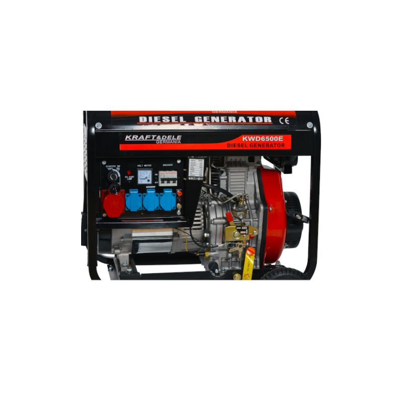 KRAFT&DELE KD120 Elektrocentrála 8,5HP GENERÁTOR PROUDU 6500W 12/230/380V AVR + olej