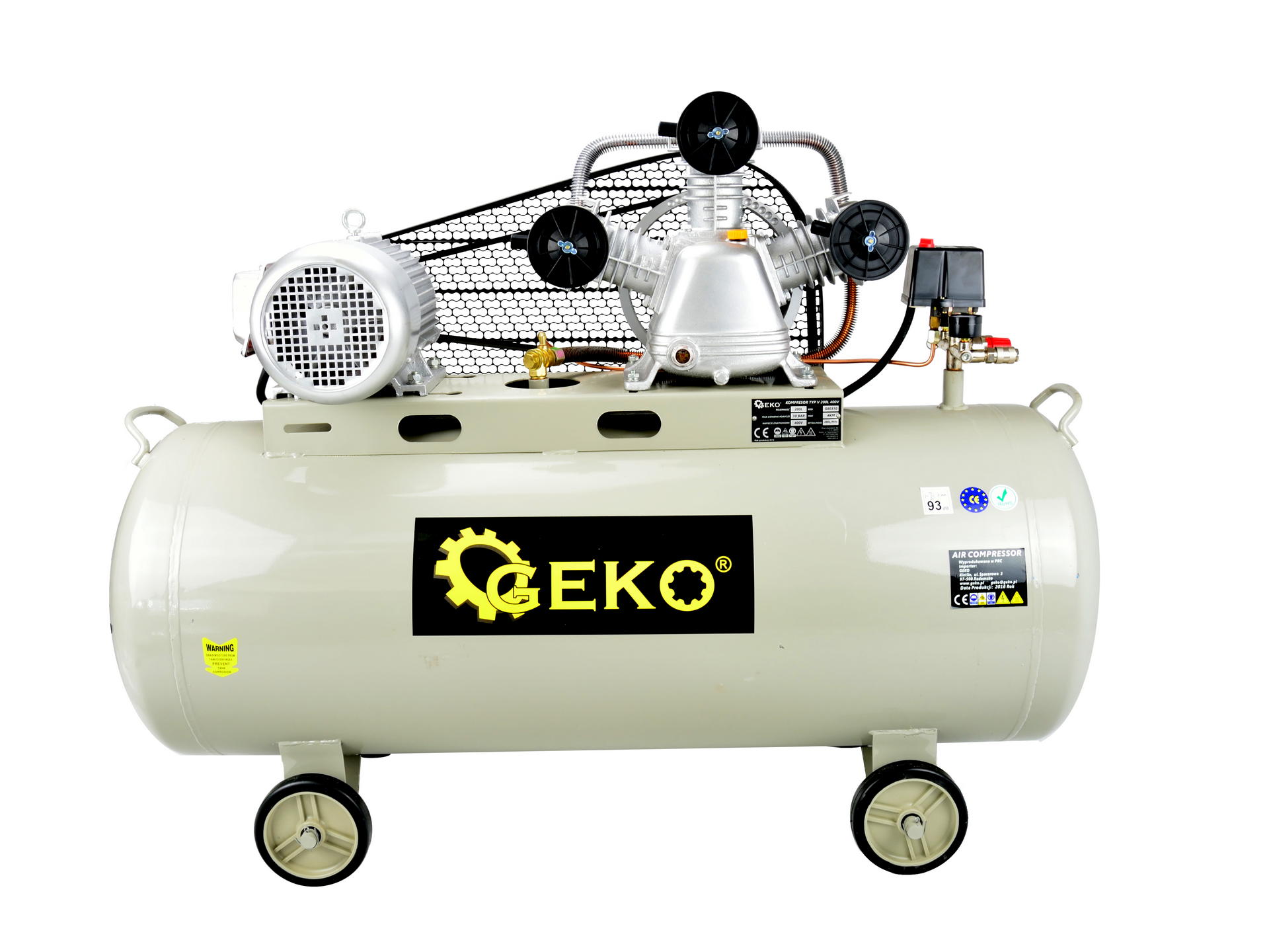 GEKO G80310 Kompresor olejový 200 litrů 2,98kW/4HP 400V 200L