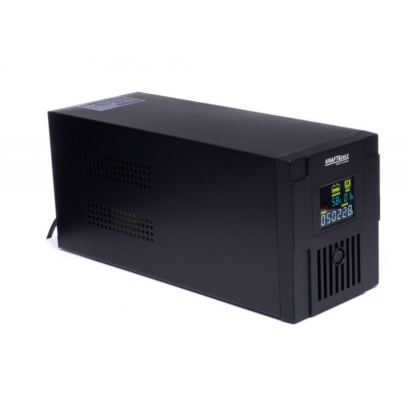 KRAFT&DELE KD1930 Záložní zdroj UPS s LCD 1200W 2000VA pro PC, servery, ochrana
