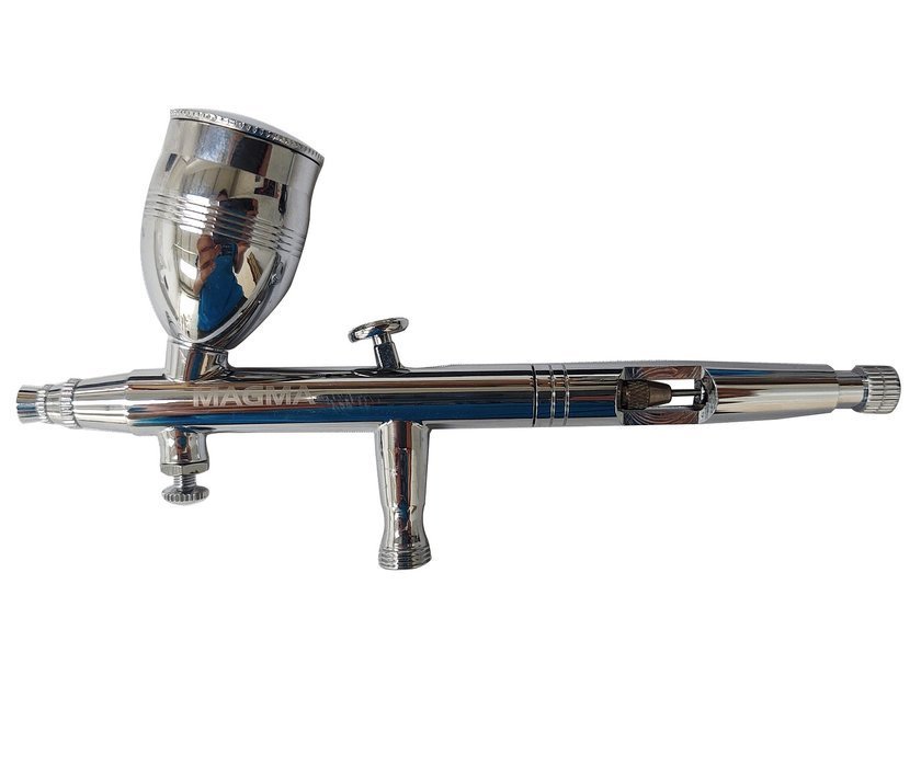 MAGMA TG-186K Airbrush stříkací pistole sada na malování 3 trysky + hadice