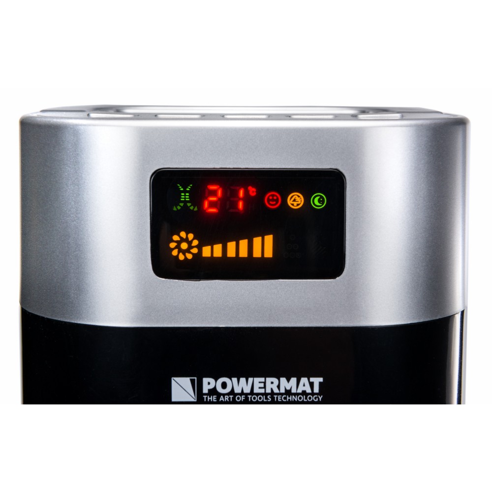 POWERMAT Black Tower-120 Věžový sloupový ventilátor 121cm 90W větrák