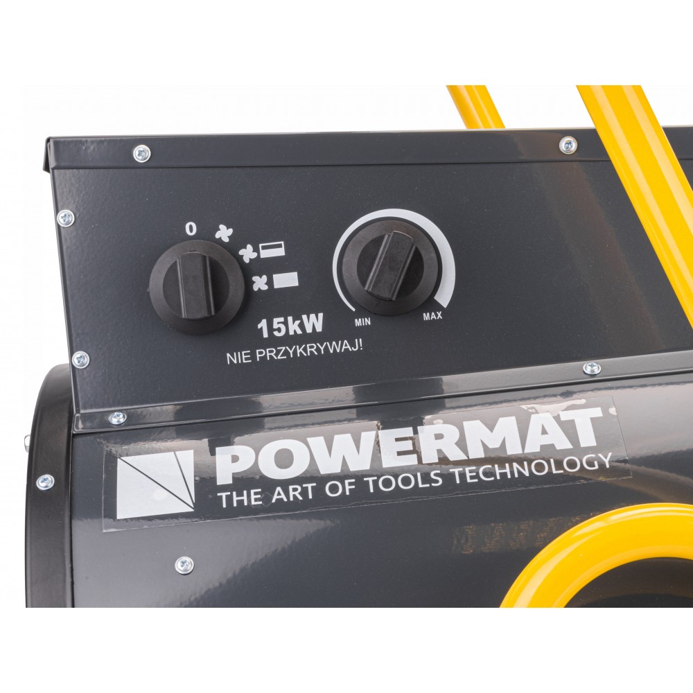 POWERMAT PM-NAG-15EN Elektrický přenosný ohřívač vzduchu topidlo 15kW 400V