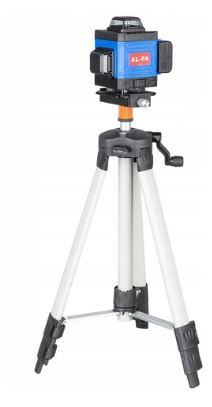 AL-FA ALNL4DG Laserova vodováha křížový laser měřidlo 4D 360 ° stativ
