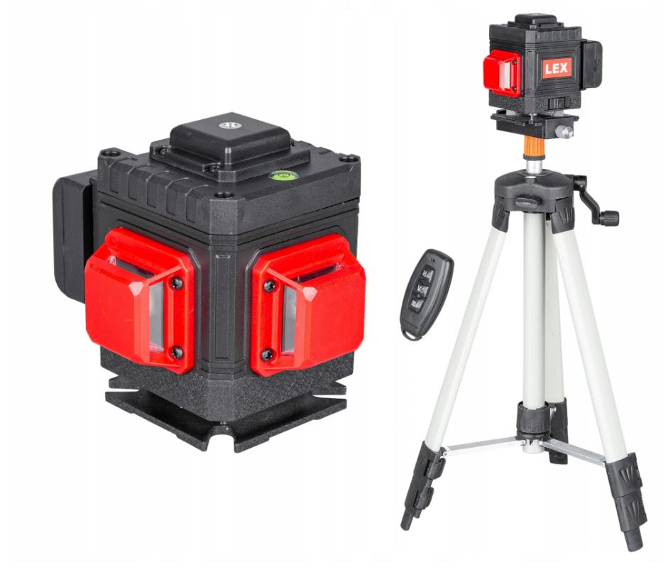 LEX LXNL3DG Laserova vodováha křížový laser měřidlo 3D 360 ° stativ