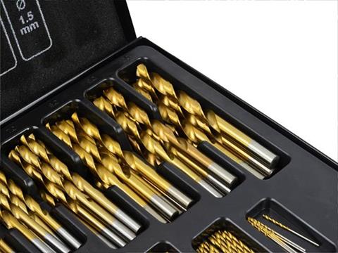 GEKO K00066 Vrtáky titanové HSS 1,0-10mm 170ks Sada vrtáků na kov KELTIN