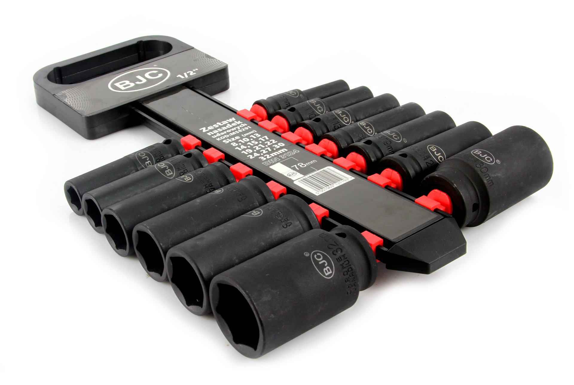MAR-POL M58291 Nástrčné klíče rázové hlavice 1/2" 8-32mm sada