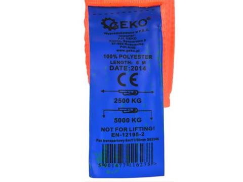 Geko G02346 Upínací pás, popruh 6m / 5T / 50mm