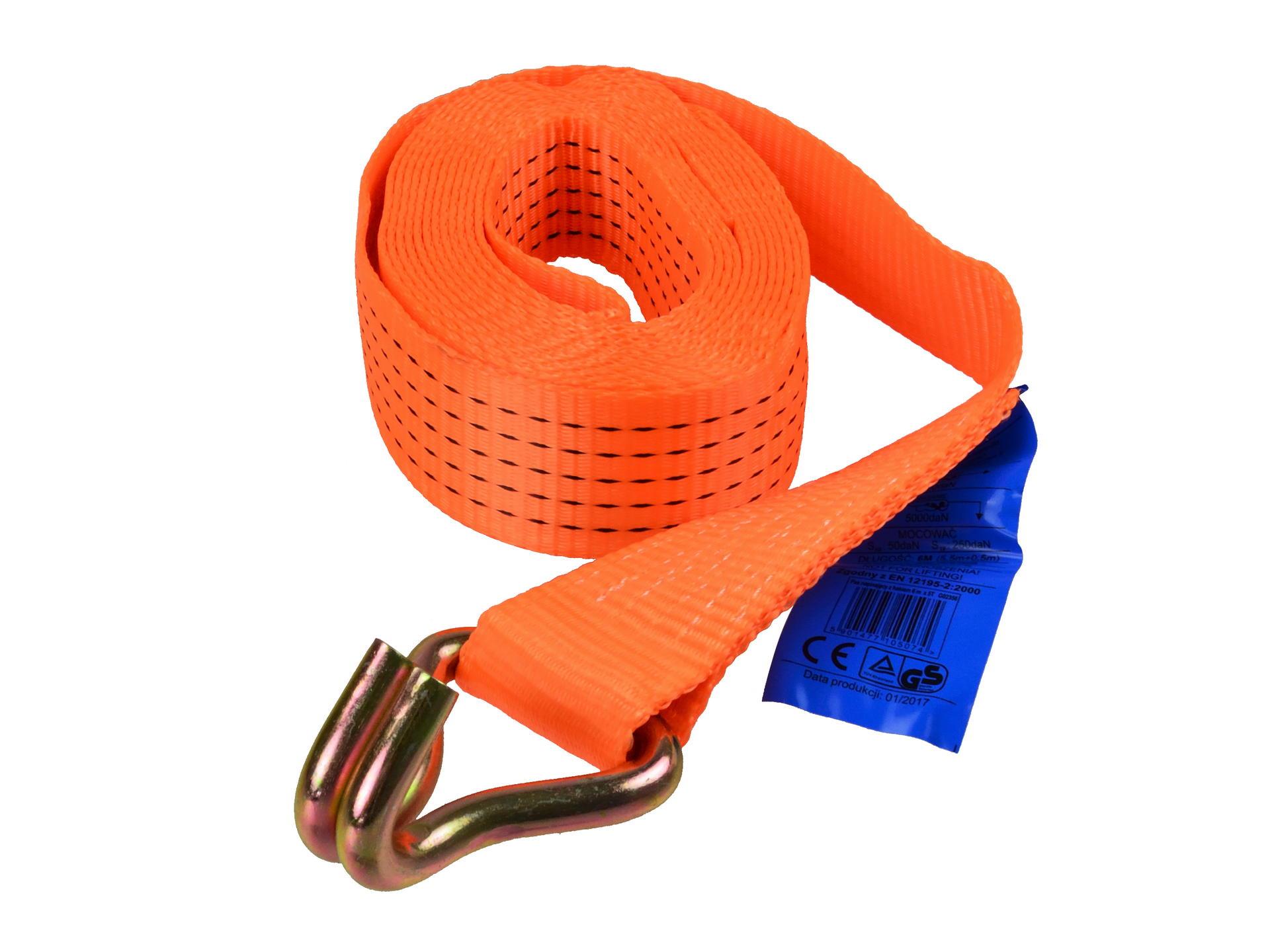Geko G02358 Upínací pás, popruh s ráčnou napínací 8m / 5T / 50mm