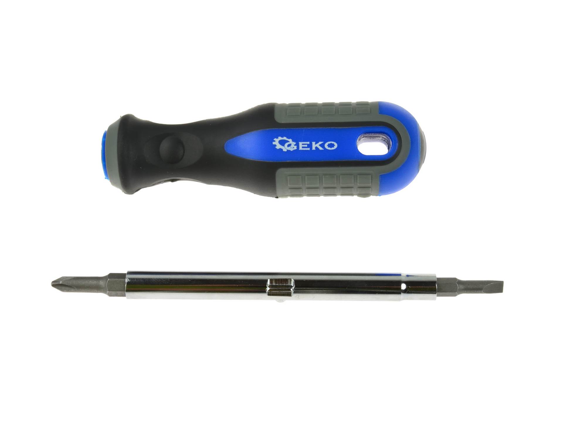 Geko G32010 Šroubovák s vyměnitelnými bity PH1 PH2 křížový 6,3mm 8mm