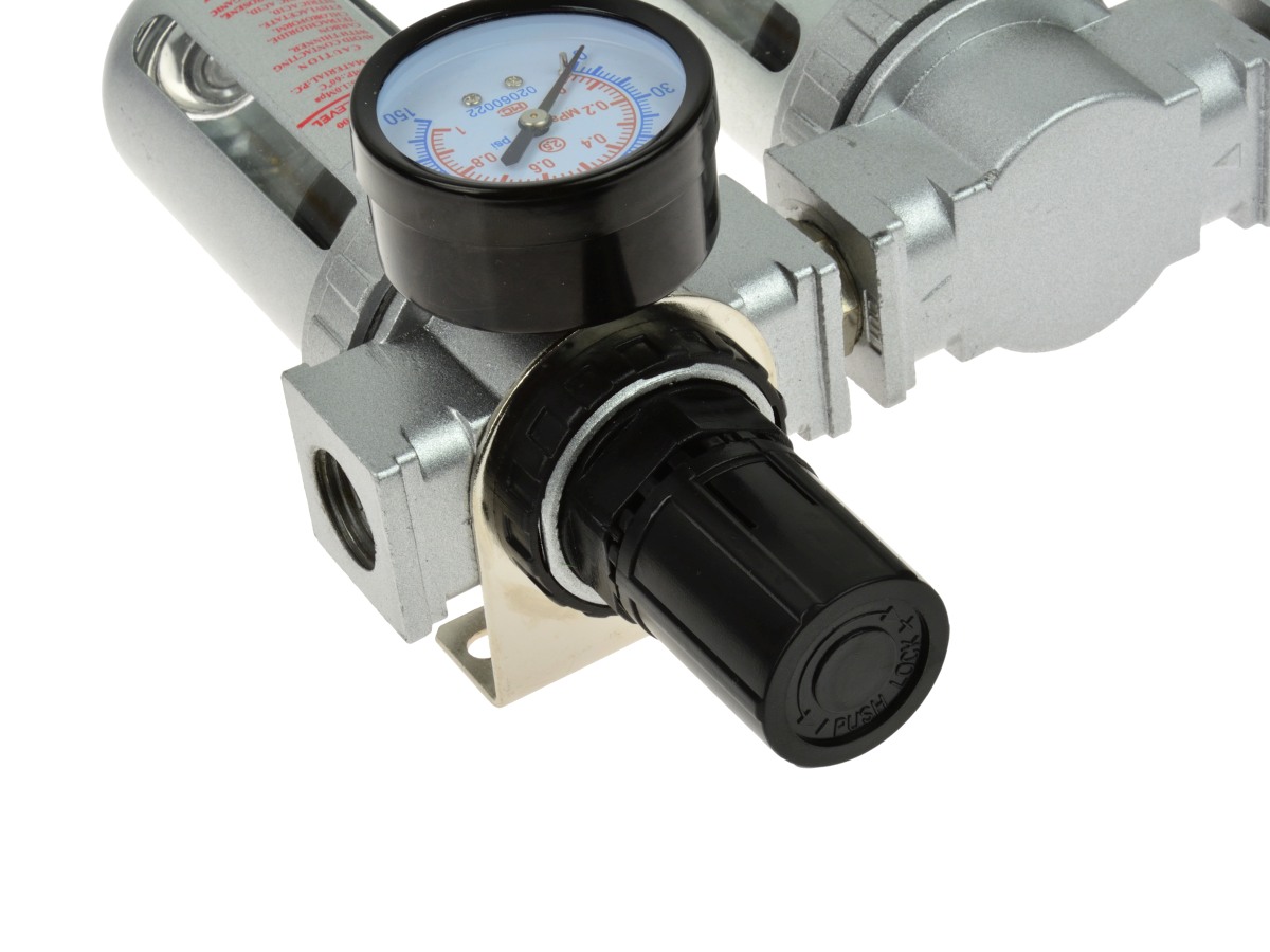 GEKO G03160 Regulátor tlaku vzduchu s filtrem // trojitý přimazávač 1/2"