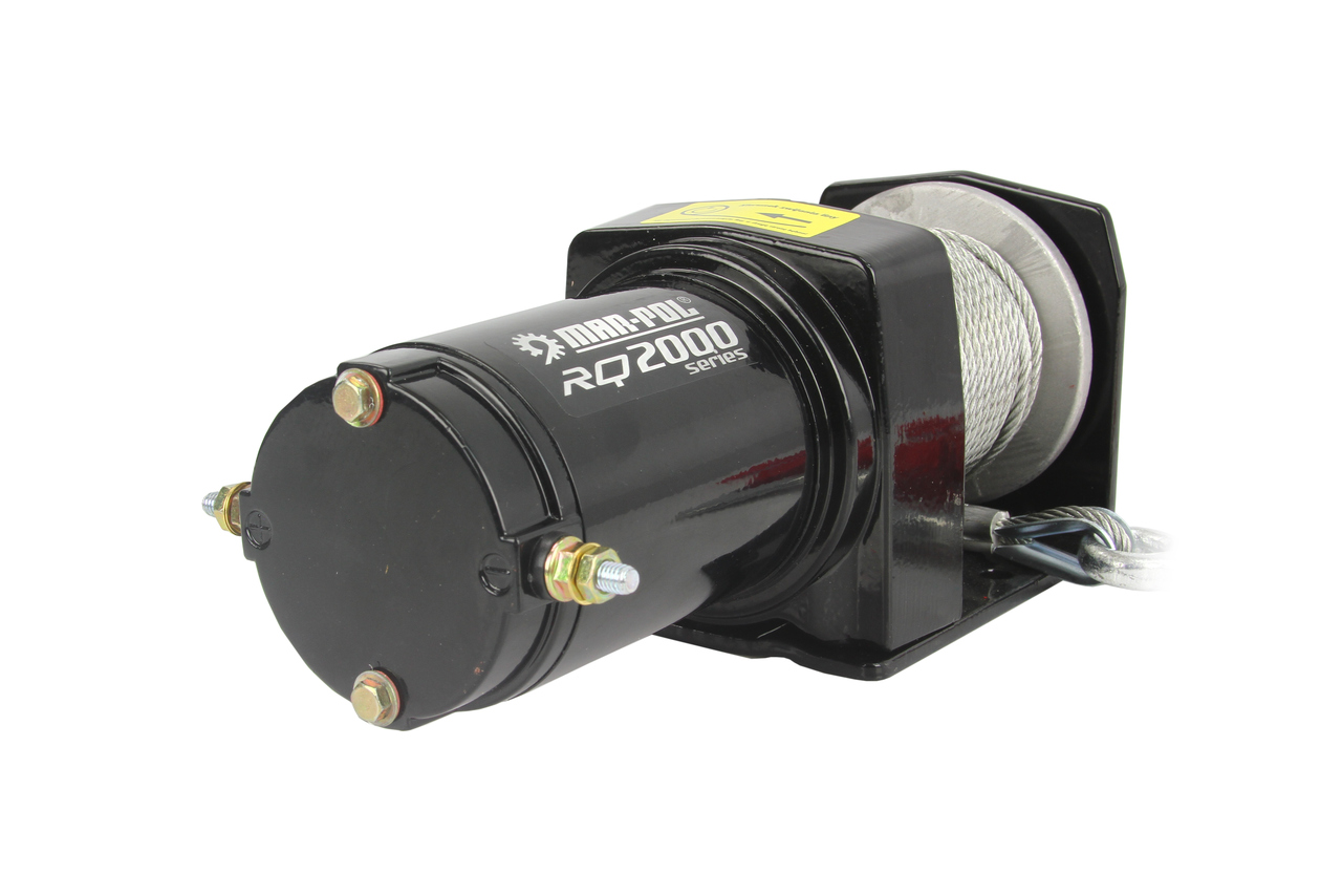 MAR-POL M80760 Elektrický lanový naviják kladkostroj 12V 907kg RQ2000
