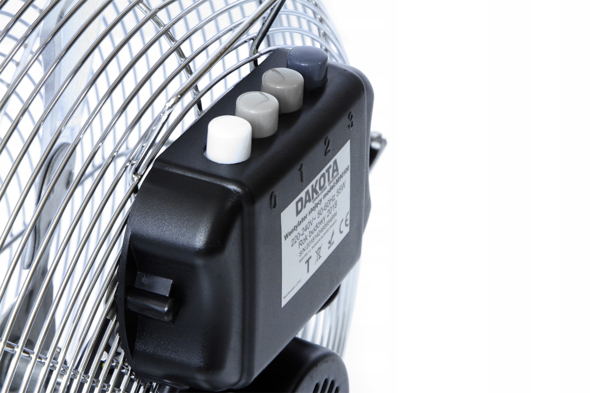 MAR-POL M90101 PODLAHOVÝ VENTILÁTOR 16"/40cm /90W/DAKOTA/