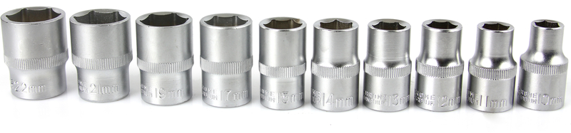 MAR-POL M58204 Nástrčné klíče 1/4" 12ks 10-22mm /KLIP/