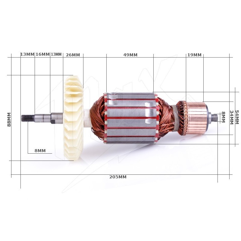 MAX 230mm Elektrický rotor pro úhlovou brusku
