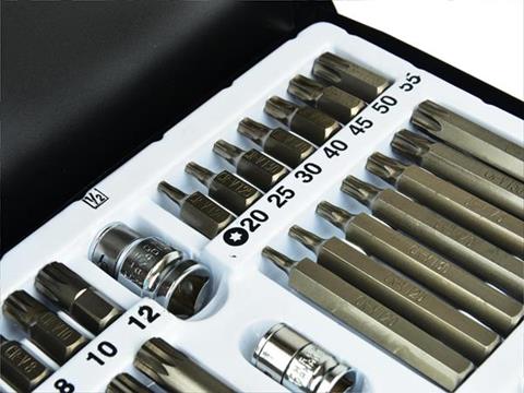 GEKO G10030 Sada klíčů bitů 40ks Torx klíče, bity klíč torxový