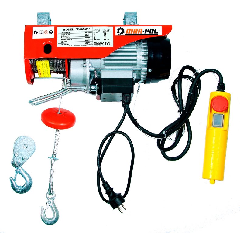 MAR-POL M80791 ELEKTRICKÝ LANOVÝ NAVIJÁK 400 / 800kg 230V
