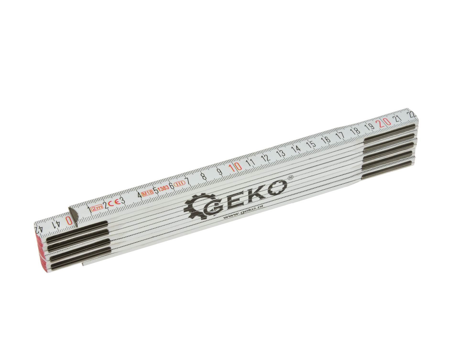 GEKO G29052 Skládací metr dřevěný přenosný 2m