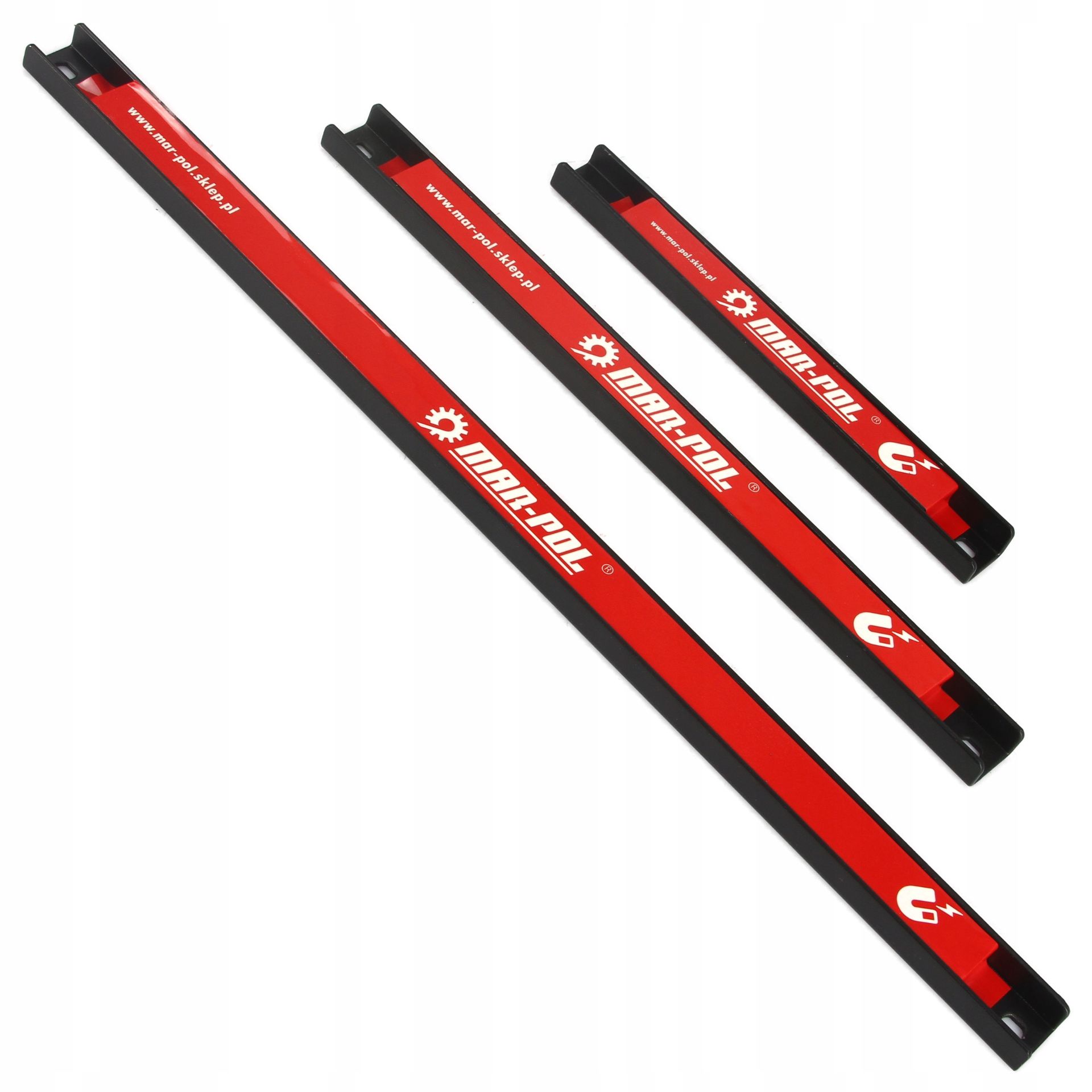 MAR-POL M66851 Magnetické lišty pásy 23,37,48cm držák na nářadí
