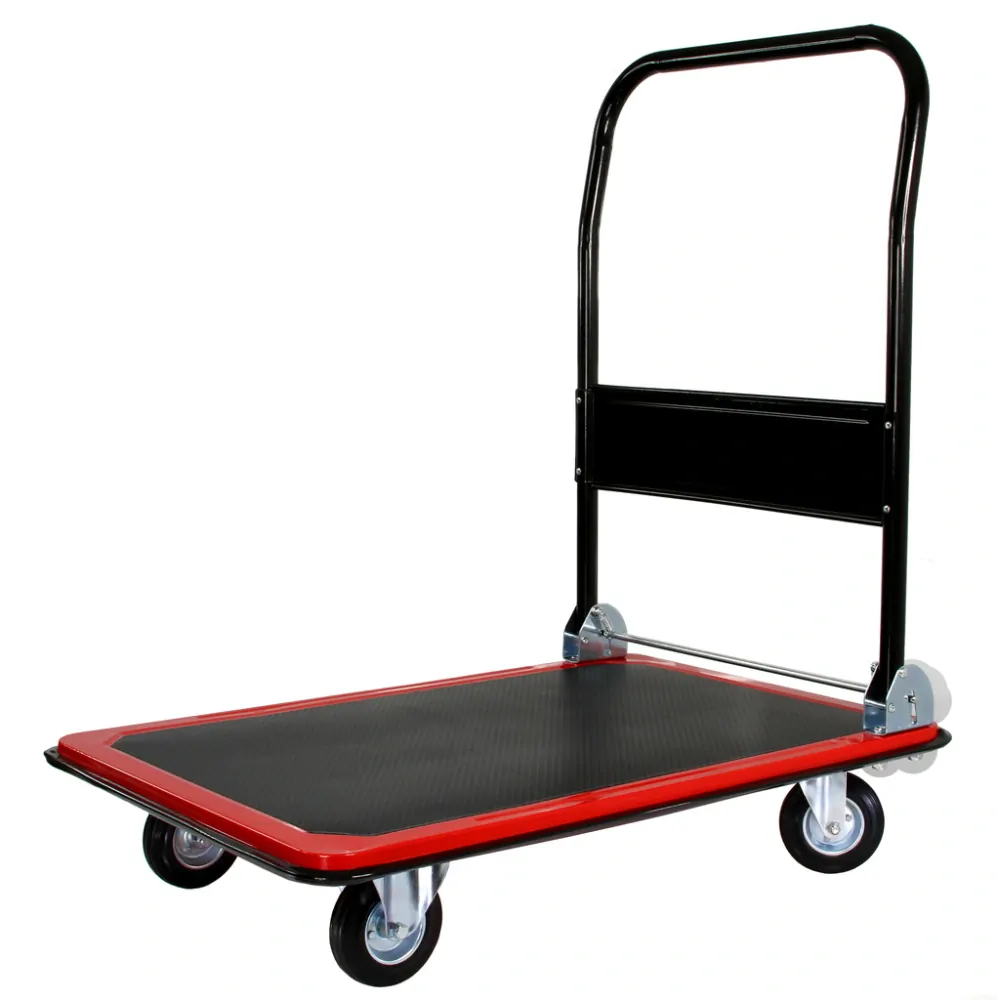 MAR-POL M80083 Plošinový transportní vozík 300kg sklopné madlo