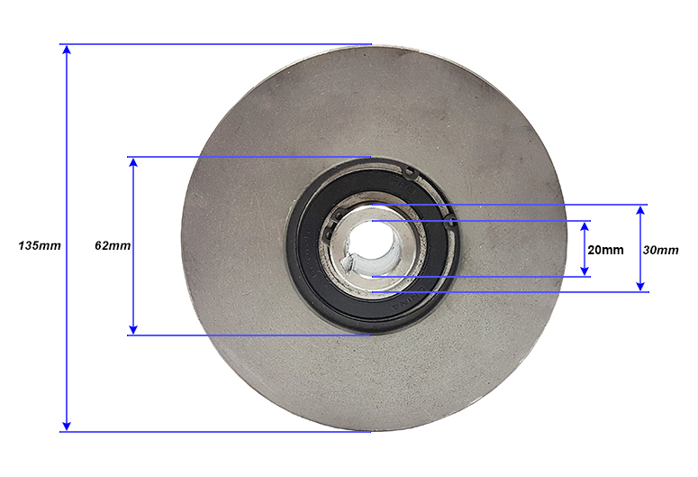 MAR-POL M79481 Odstředivá spojka pro spalovací motor vibrační desky 135x20mm