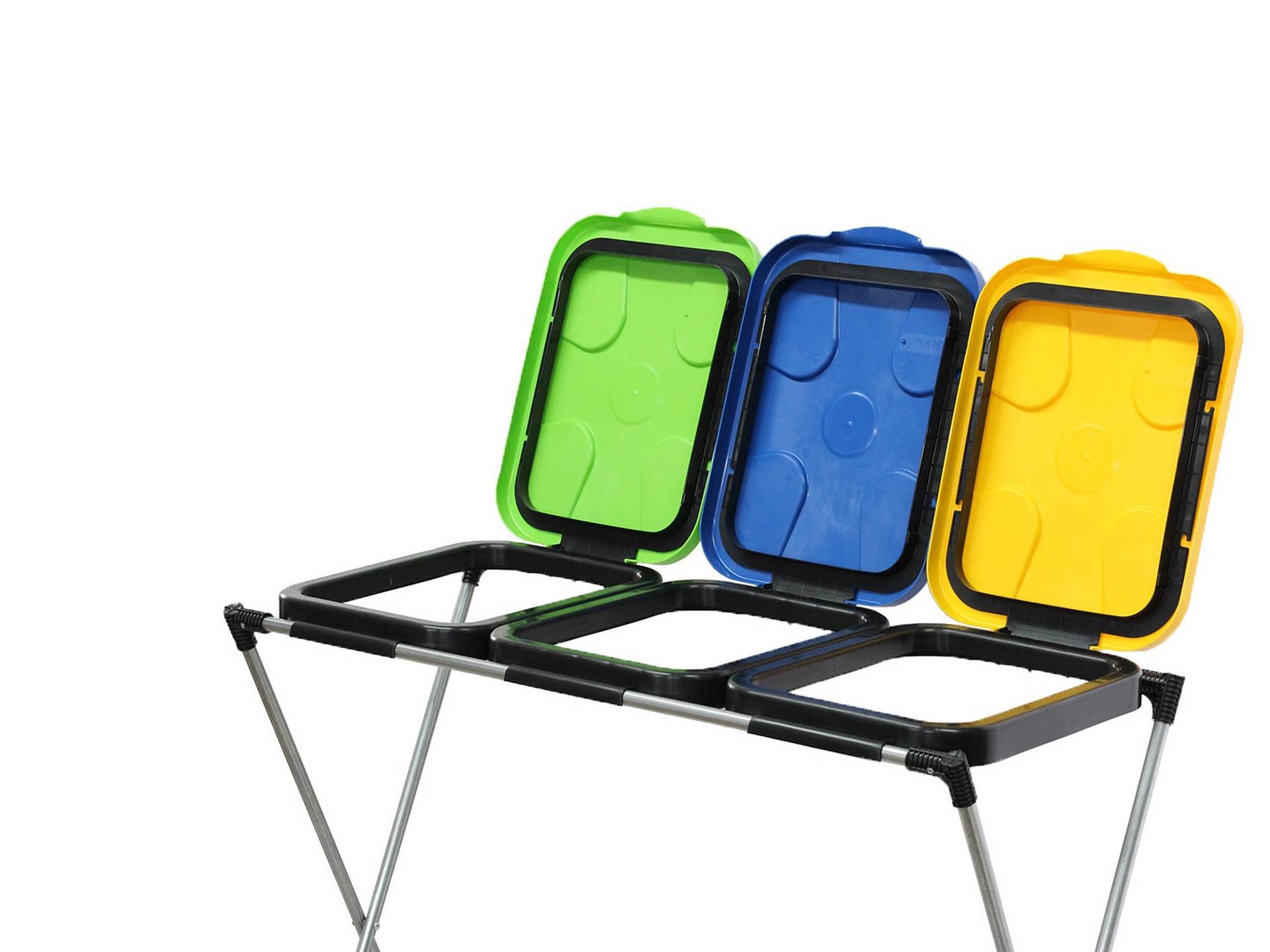 GEKO G71260 Stojan koš na 3 odpadkové pytle 120 - 240L třídění odpadů recyklování