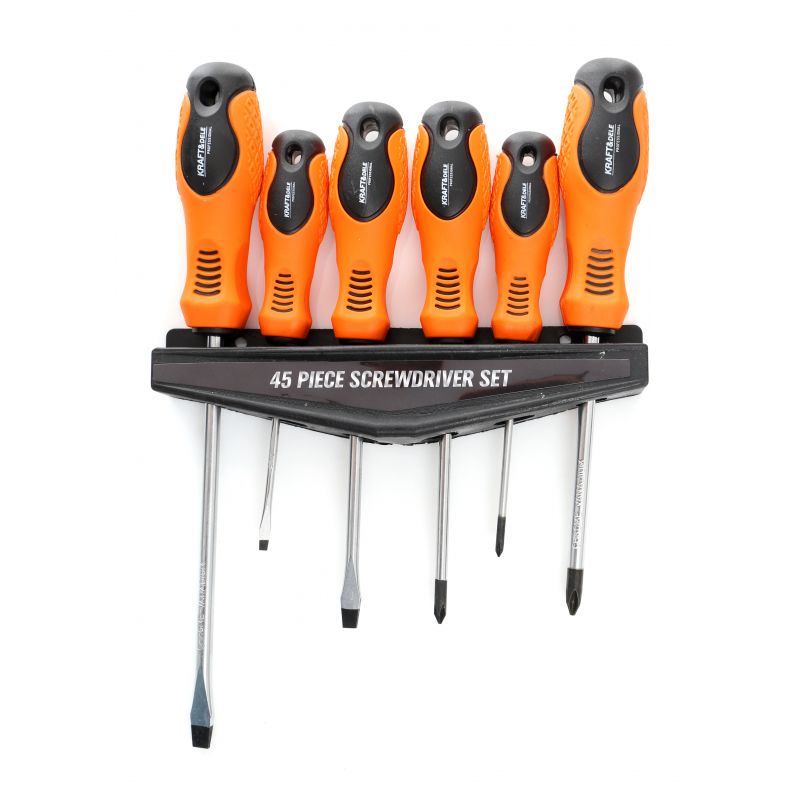 KRAFT&DELE KD10893 SADA ŠROUBOVÁKŮ, KLEŠTÍ & BITŮ 45ks, klíče
