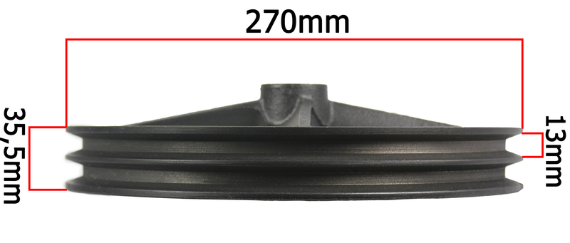 MAR-POL M80677201 Řemenice pro pohon olejových kompresorů 270mm