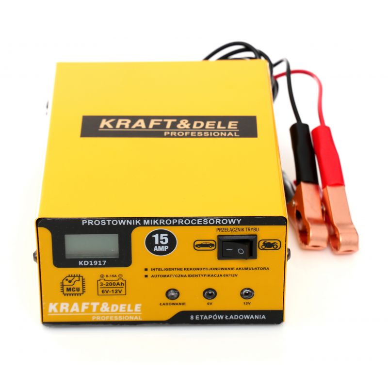 KRAFT&DELE KD1917 Nabíjačka mikroprocesorová 15Amp 6/12V autonabíječka batérií