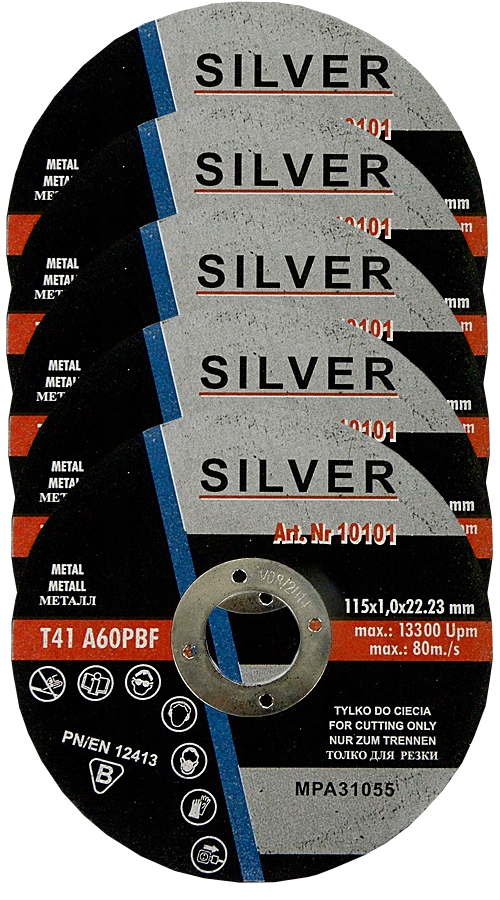 Silver 10101 Kotouč na kov 115x1x 22,23mm 10ks