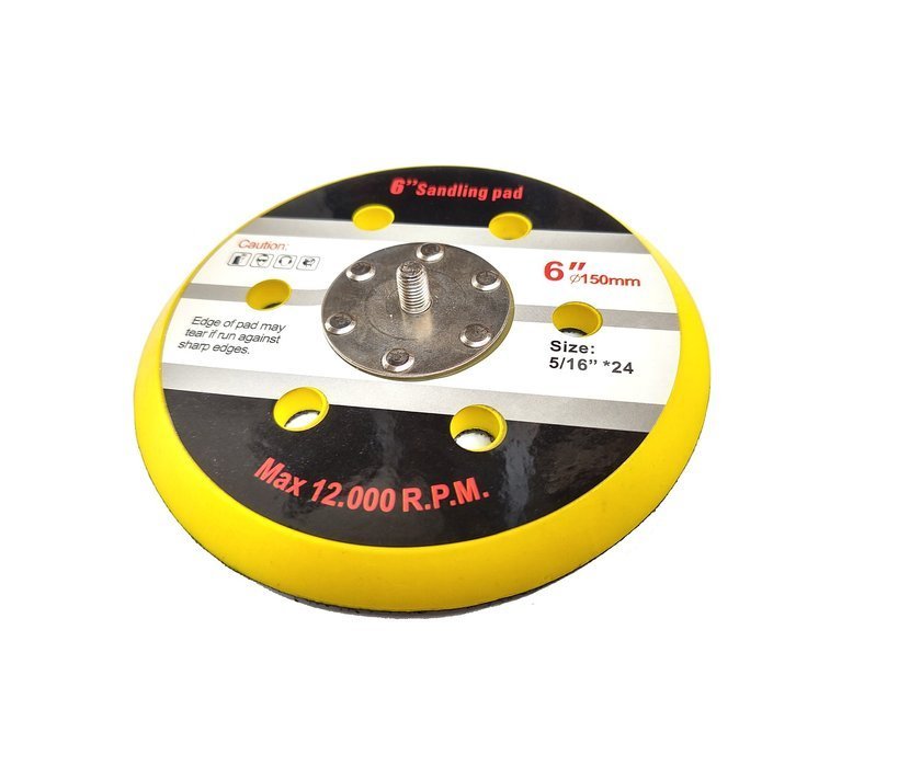 Magma 5/16" Brusný kotouč na suchý zip 150mm 6" pro brusku 6 otvorů