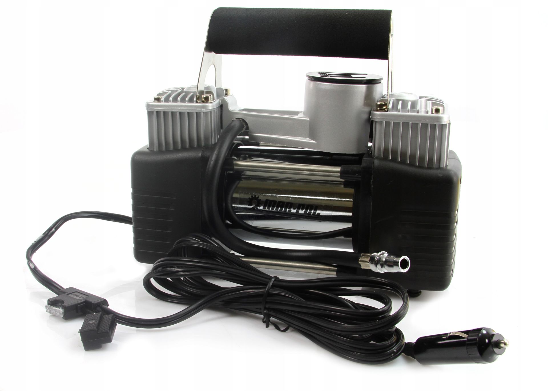 MAR-POL M82003 Automobilový kompresor, pumpa na kola do auta, 2 písty, pumpování 12V