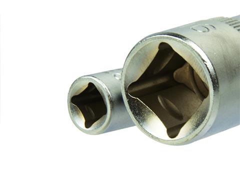 GEKO G10166 Hlavice nástrčné klíče torx 9ks E4-E16 1/4" & 1/2" sada
