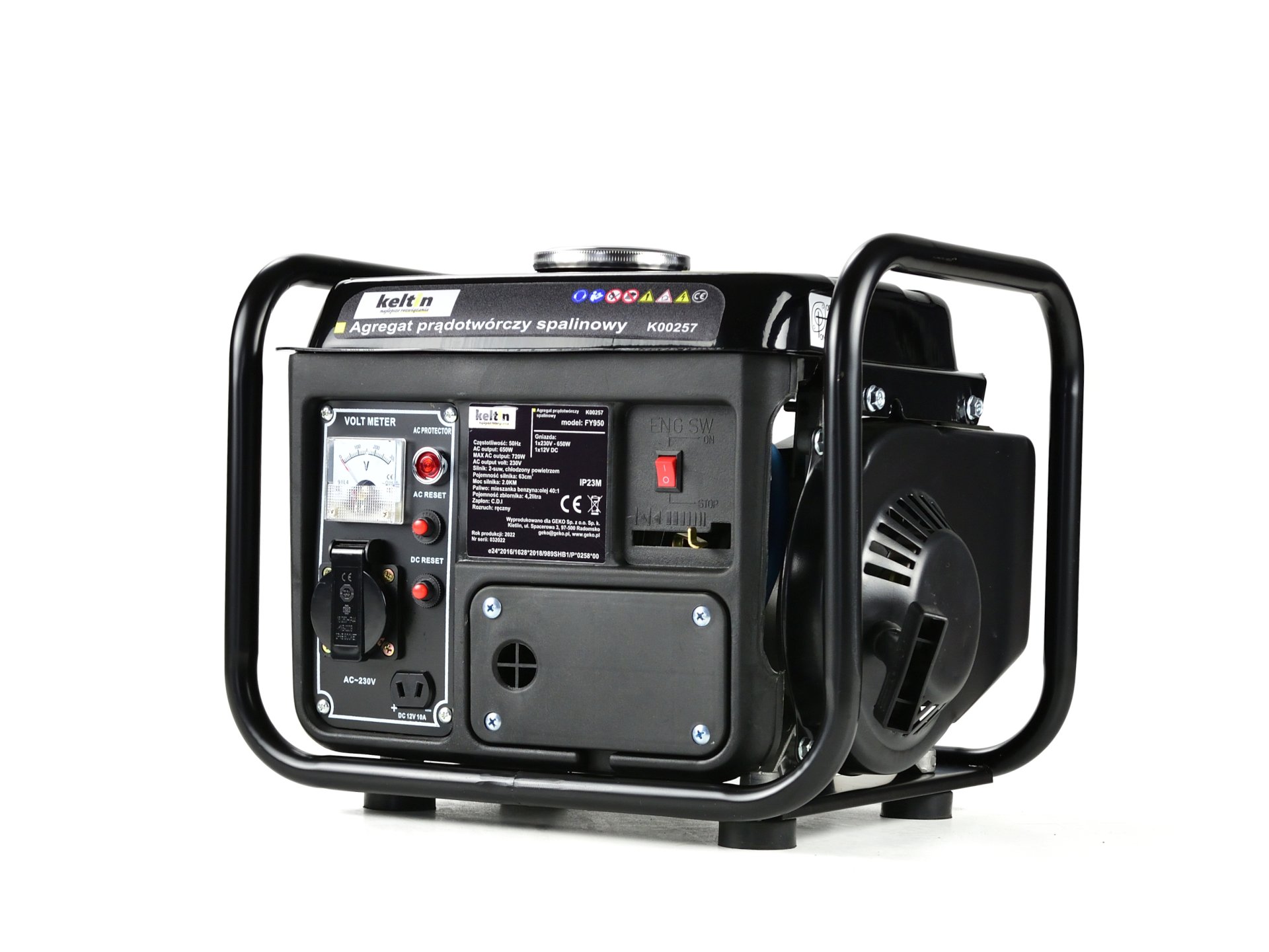 KELTIN K00257 Elektrocentrála generátor proudu 2HP 720W 12V / 230V