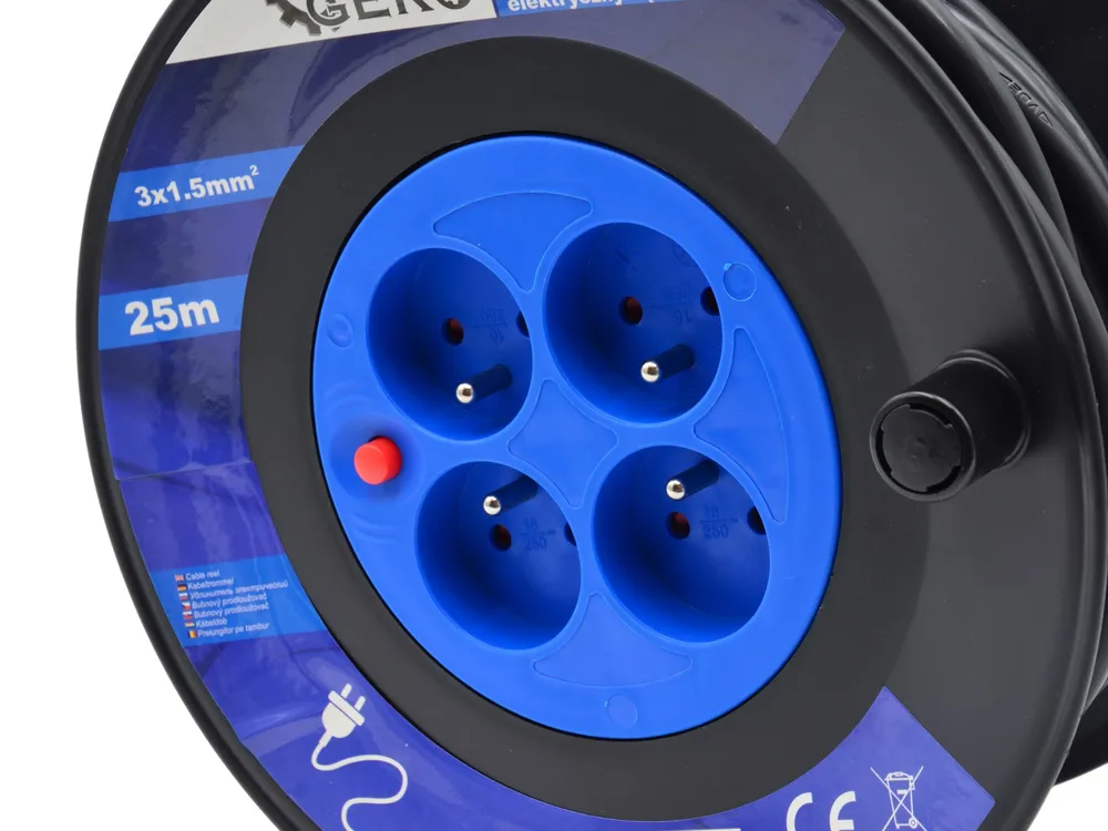 GEKO G17501 Prodlužovací kabel na bubnu prodlužovačka 3x1.5mm2 25m